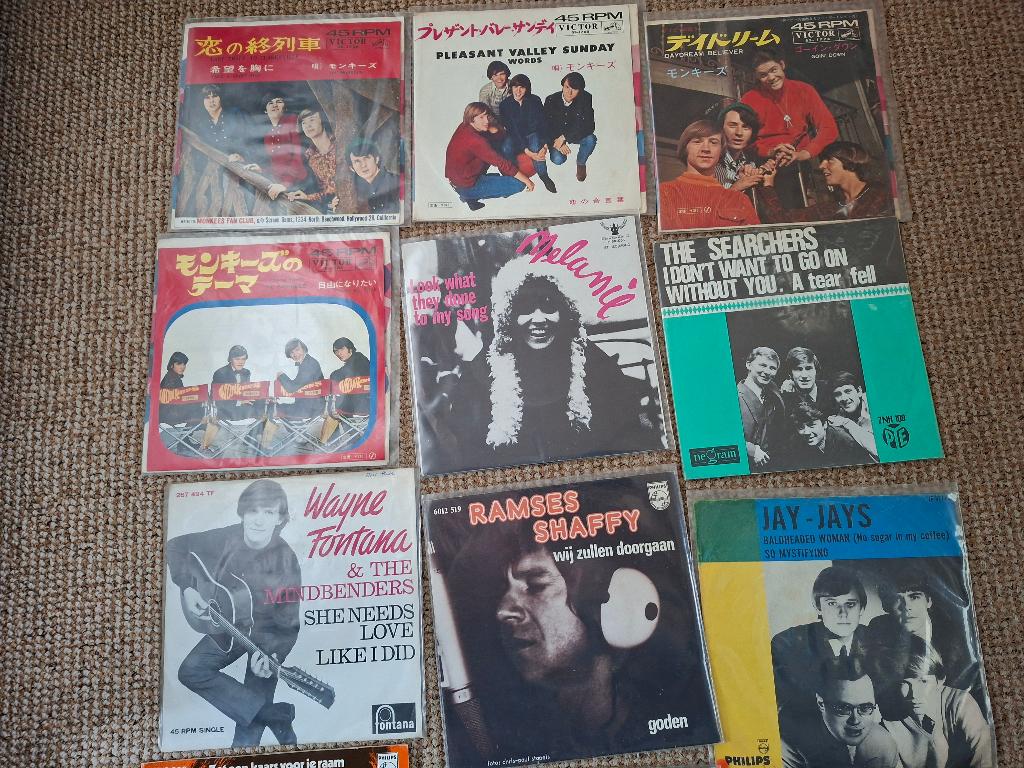 lot singles jaren 60/70, Ophalen of Verzenden