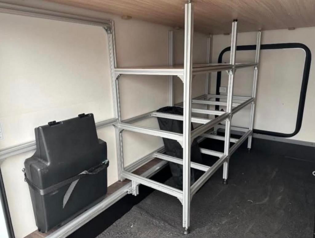 Aluminium Opbergsysteem maat gemaakt sunlight t68 of carado, Ophalen of Verzenden, Zo goed als nieuw