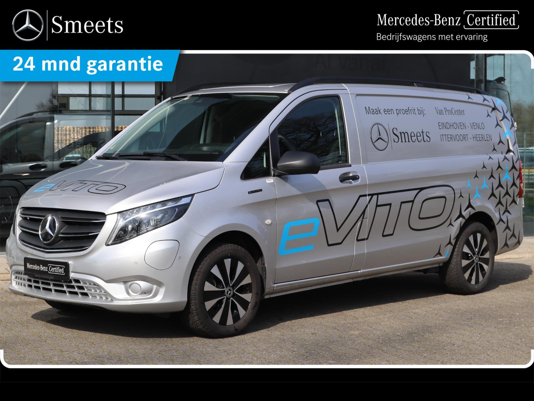 Mercedes-Benz eVito LANG 286km WLTP, Auto's, Stof, Parkeersensor, 116 pk, Mercedes-Benz