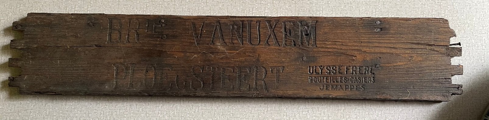 Brasserie Vanuxem à Ploegsteert, Enlèvement, Utilisé, Autres types, Autres marques