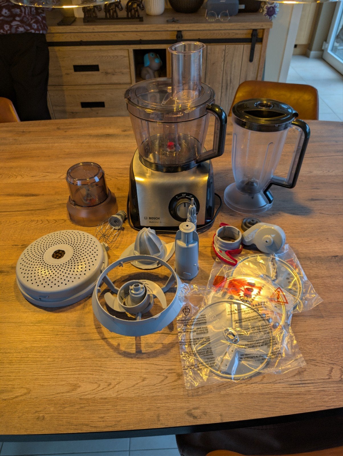 Bosch Multitalent 8 Food Processor, 1 tot 2 liter, 3 snelheden of meer, Ophalen of Verzenden, Zo goed als nieuw