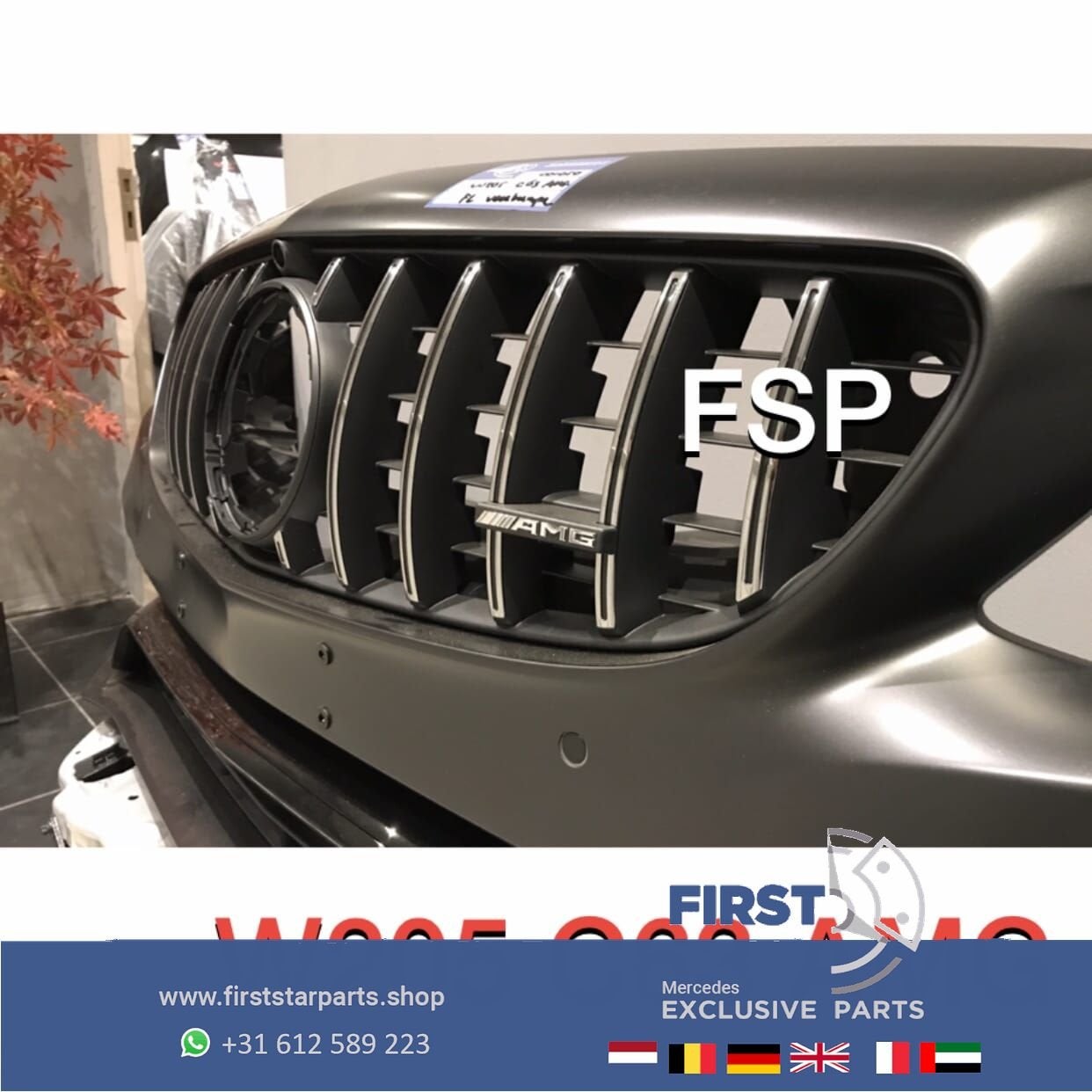 W205 C63 AMG FACELIFT VOORBUMPER COMPLEET Mercedes C Klasse, Utilisé, -, Avant, -
