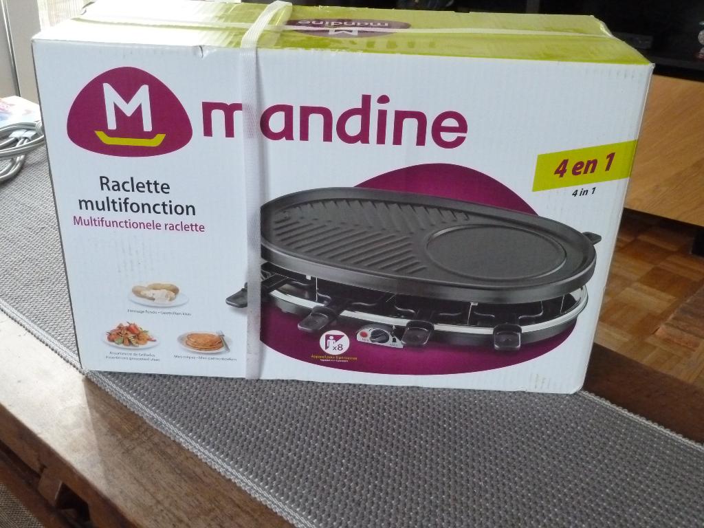 Raclette multifonction, Electroménager, Enlèvement, Neuf, 8 personnes et plus