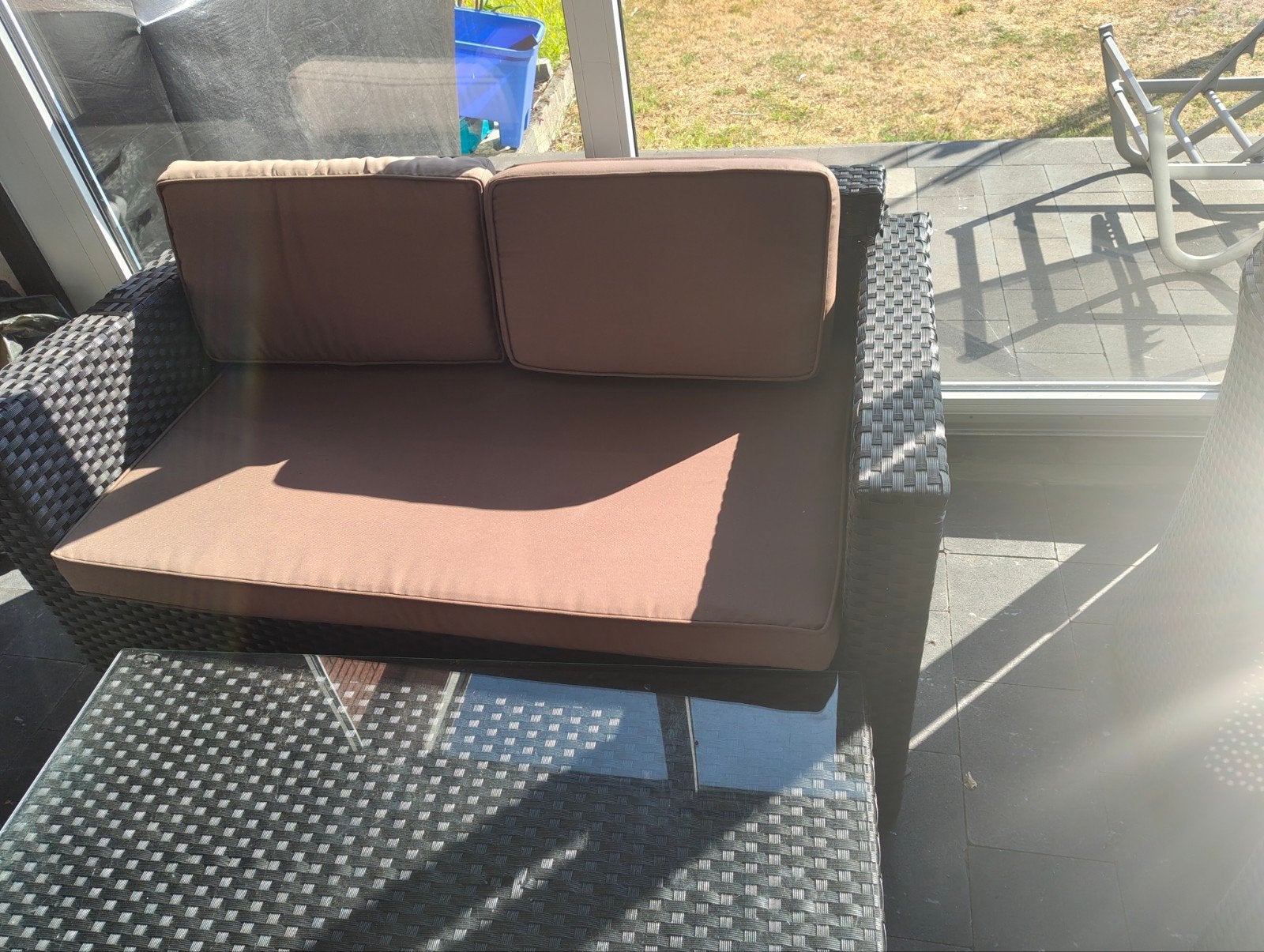 loungeset van wicker, Tuin en Terras, Ophalen, Wicker, Loungeset