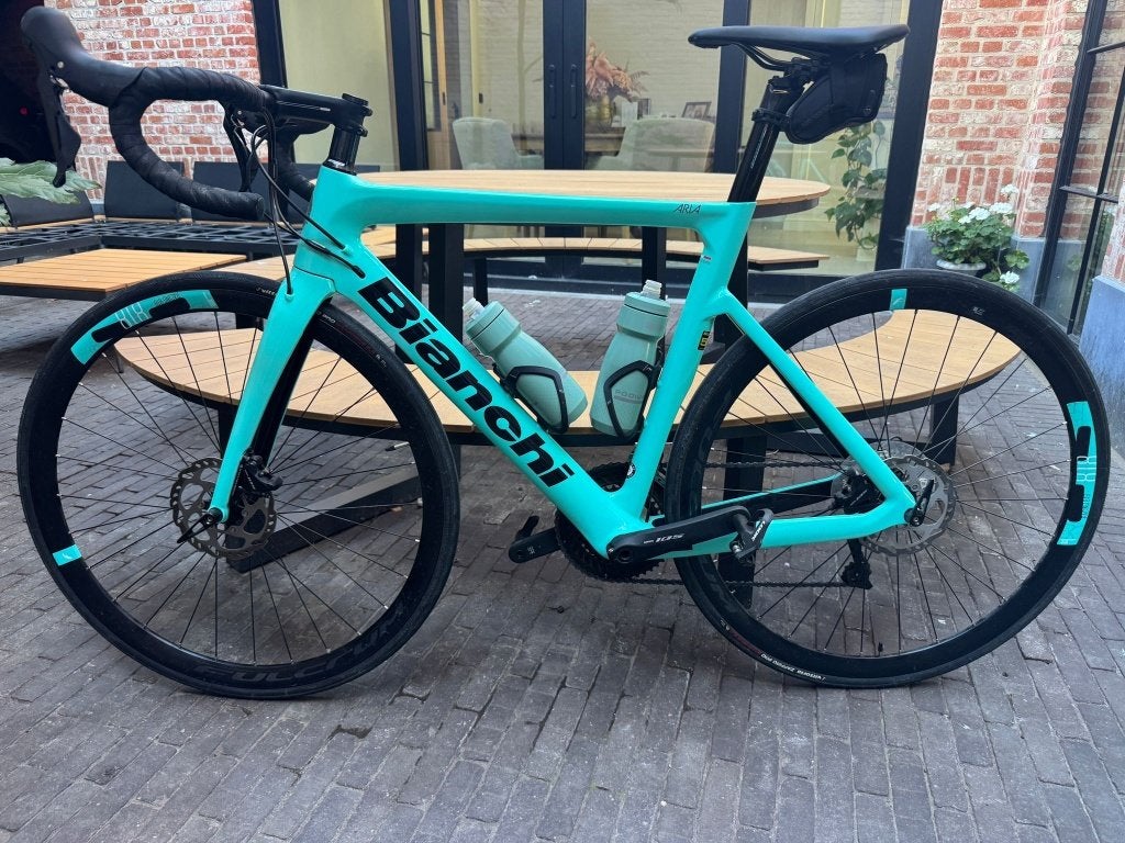 Bianchi Aria Shimano 105, Carbon, 10 tot 15 versnellingen, Heren, Schijfrem