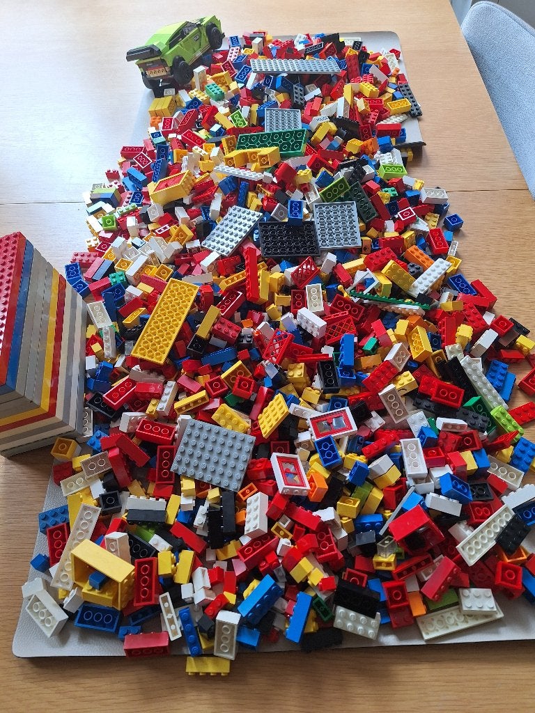 lego blokjes bak vol, Kinderen en Baby's, Speelgoed | Duplo en Lego, Ophalen of Verzenden, Gebruikt, Losse stenen, Lego