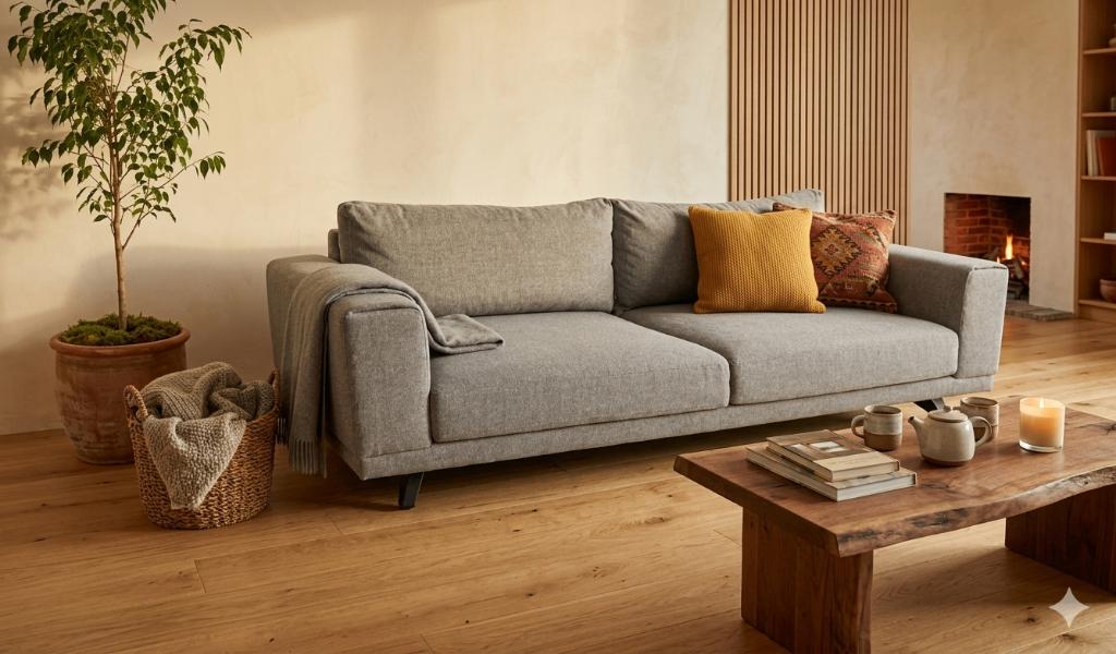 Driezits bank (Henders en Hazel), Huis en Inrichting, Ophalen, Driepersoons, 75 tot 100 cm, Zo goed als nieuw