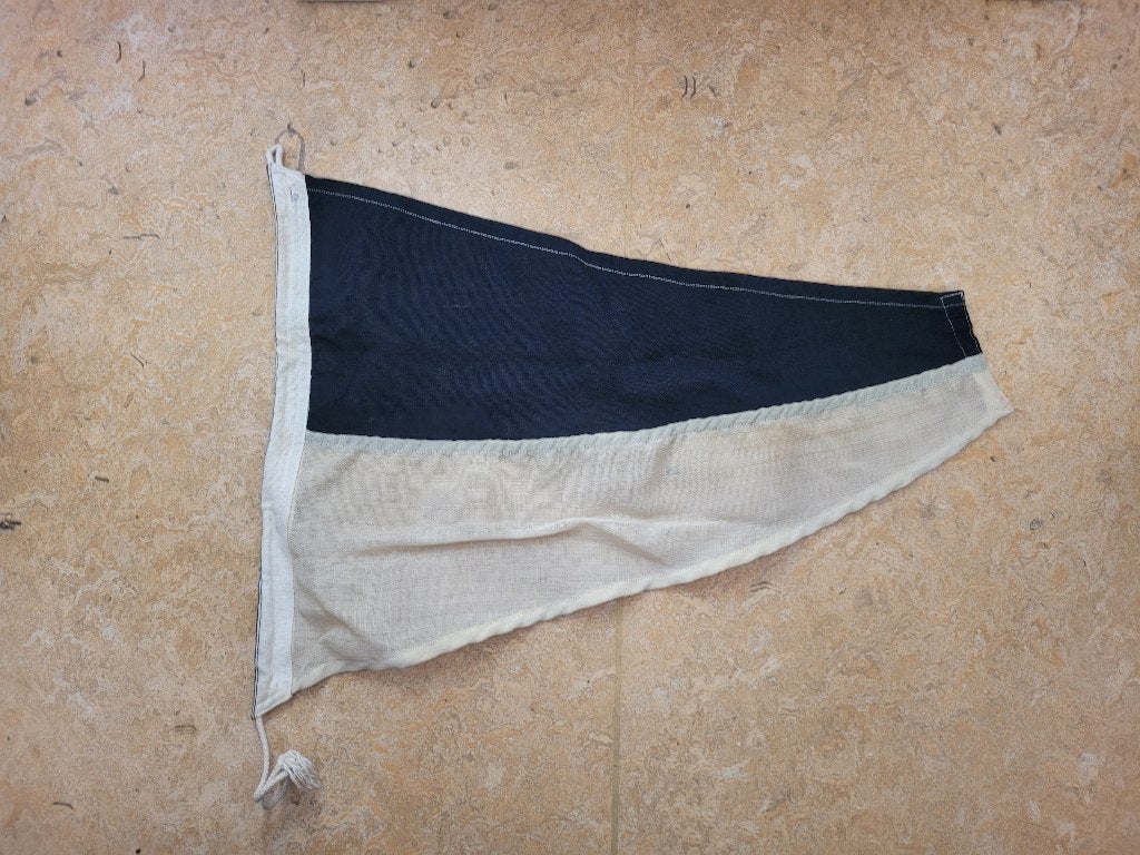 drapeau coton signalisation maritime vintage, Divers, Enlèvement ou Envoi, Utilisé