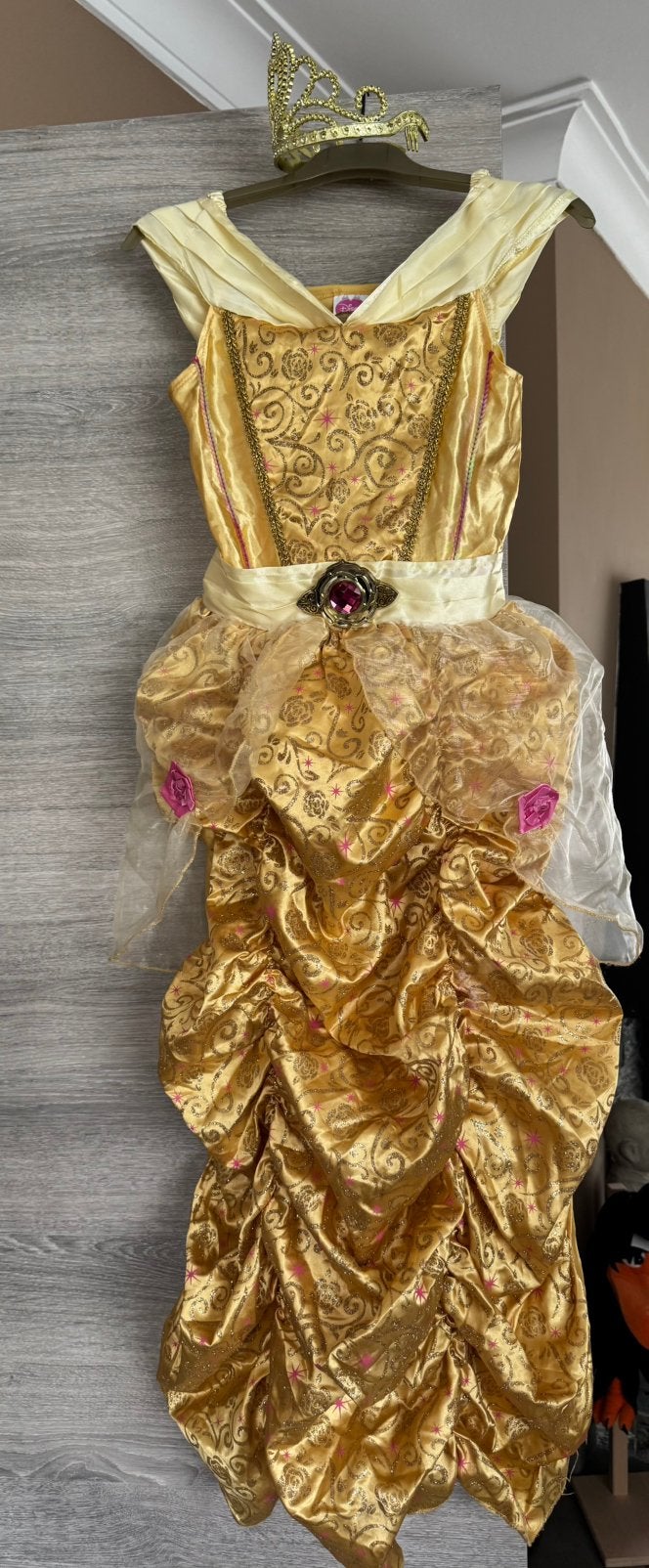 Verkleedkostum Belle 8-10 jaar, Kinderen en Baby's, Carnavalskleding en Verkleedspullen, Ophalen, Gebruikt, Meisje