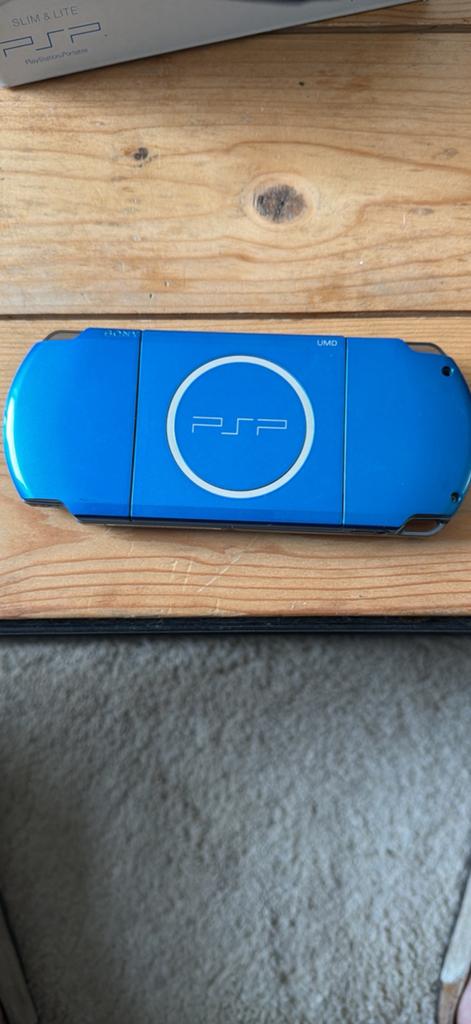 PSP 3000 blauw, Games en Spelcomputers, Spelcomputers | Sony PSP, Ophalen, Zo goed als nieuw, Blauw, PSP