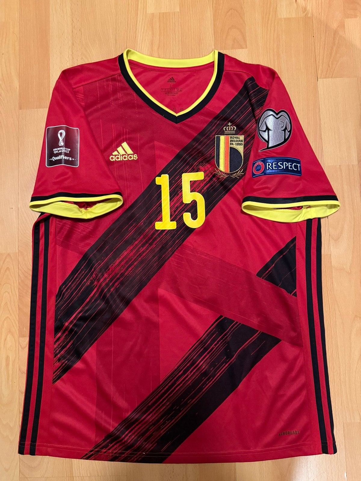 Matchworn shirt meunier rode duivels, Enlèvement ou Envoi, Comme neuf, Maillot