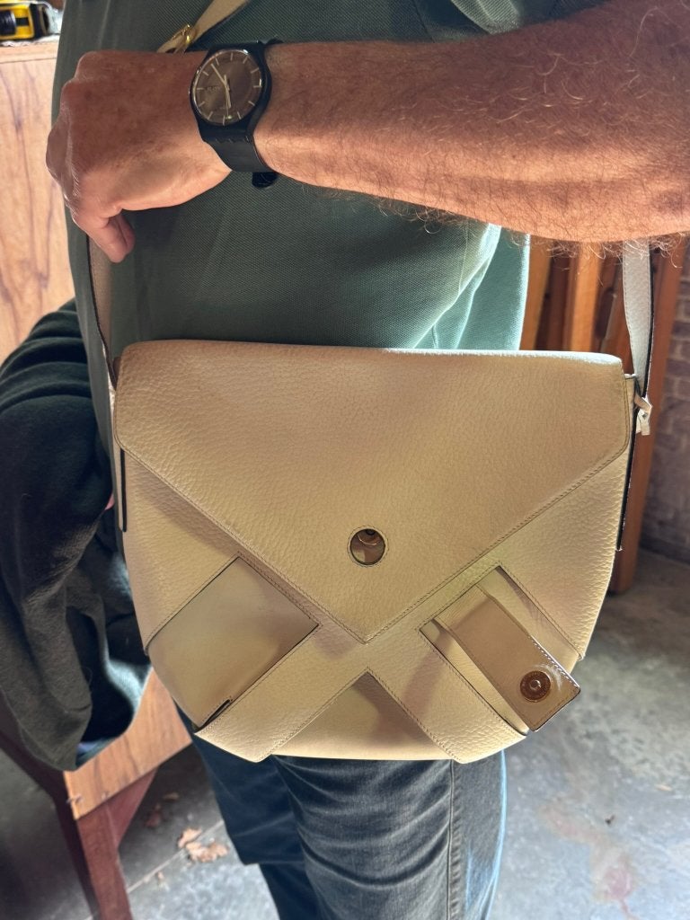 Handtas van Delvaux, Enlèvement ou Envoi, Comme neuf, Beige, Sac à main