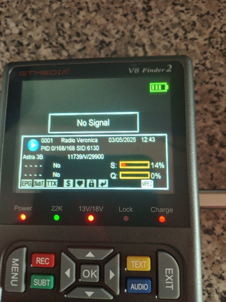Sateliet schotel zoeker V8 Dvb S2 nieuw, Enlèvement, Neuf, Accessoires d'antenne (parabolique)
