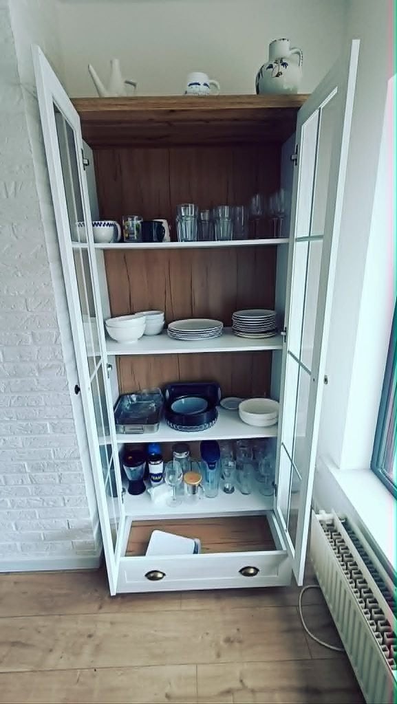 Vitrine kast (Markskel Jysk), 25 à 50 cm, Comme neuf, 50 à 100 cm, Avec tablette(s)