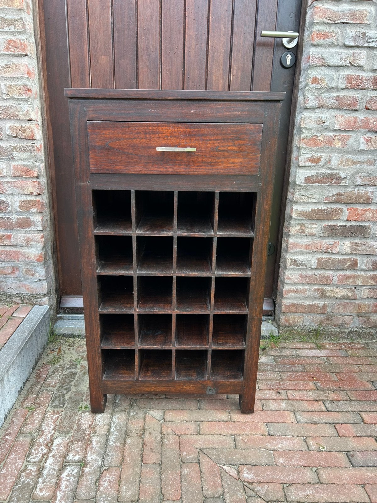 Wijnkast / barkast / decoratiekast hout, Ophalen, Zo goed als nieuw, Hout, 75 cm of meer