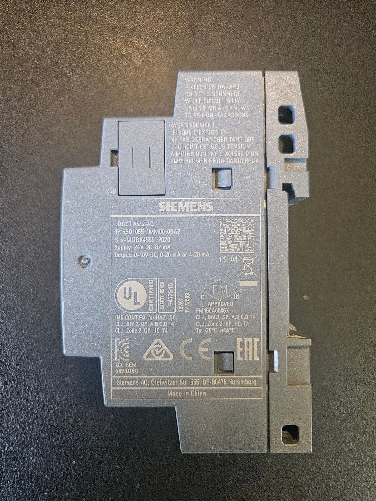 Siemens LOGO! AM2 AQ analoge uitgangsmodule.
2 anal, Ophalen of Verzenden, Nieuw, Siemens