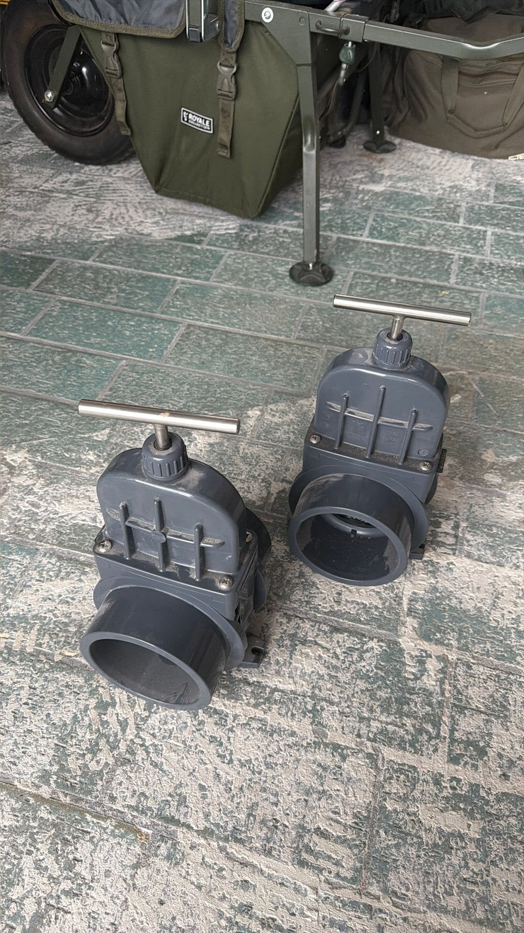Schuifkraan 110 + 2x 45 bocht 110mm, Ophalen, Zo goed als nieuw