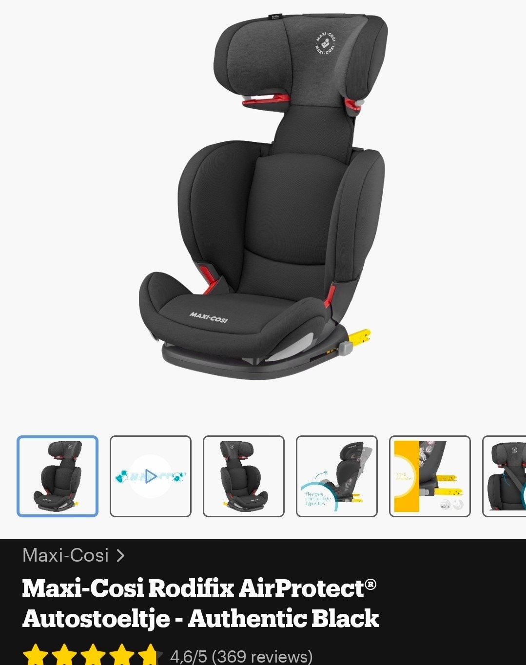 Maxi Cosi, Kinderen en Baby's, Autostoeltjes, Ophalen, 15 t/m 36 kg, Zo goed als nieuw, Isofix