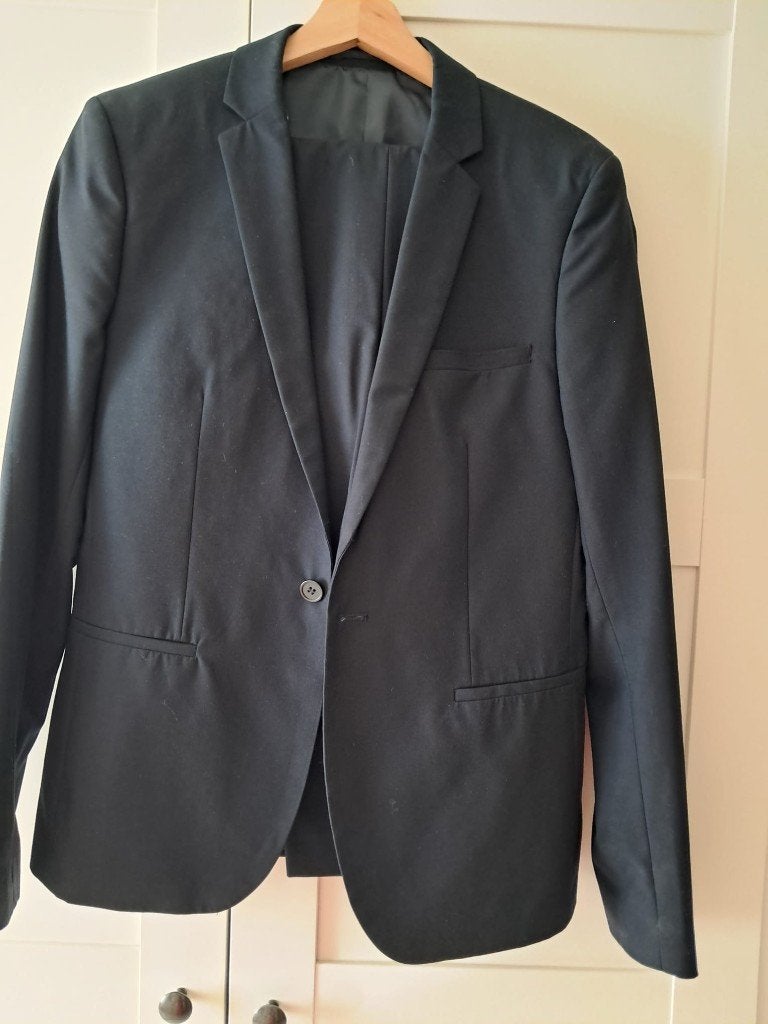 2-delig pak „Jules”, Maat 48/50 (M), Zwart, Zo goed als nieuw, JULES