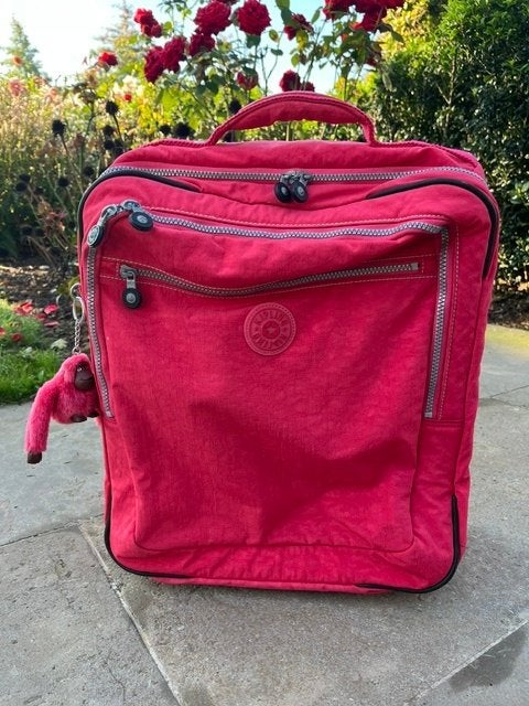 Roze Kipling trolleyx (44x36x20cm), Minder dan 50 cm, Ophalen of Verzenden, Zo goed als nieuw, 35 tot 45 cm