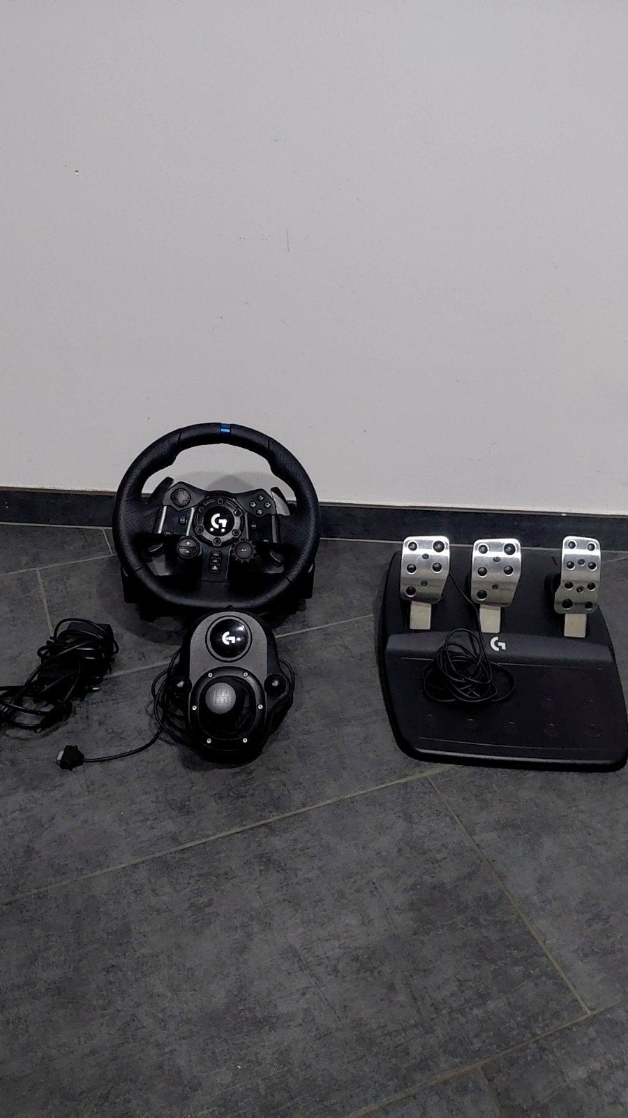 Logitech G923 TRUEFORCE stuurwiel, pedalen en de schakelaar., Games en Spelcomputers, Ophalen of Verzenden, Zo goed als nieuw