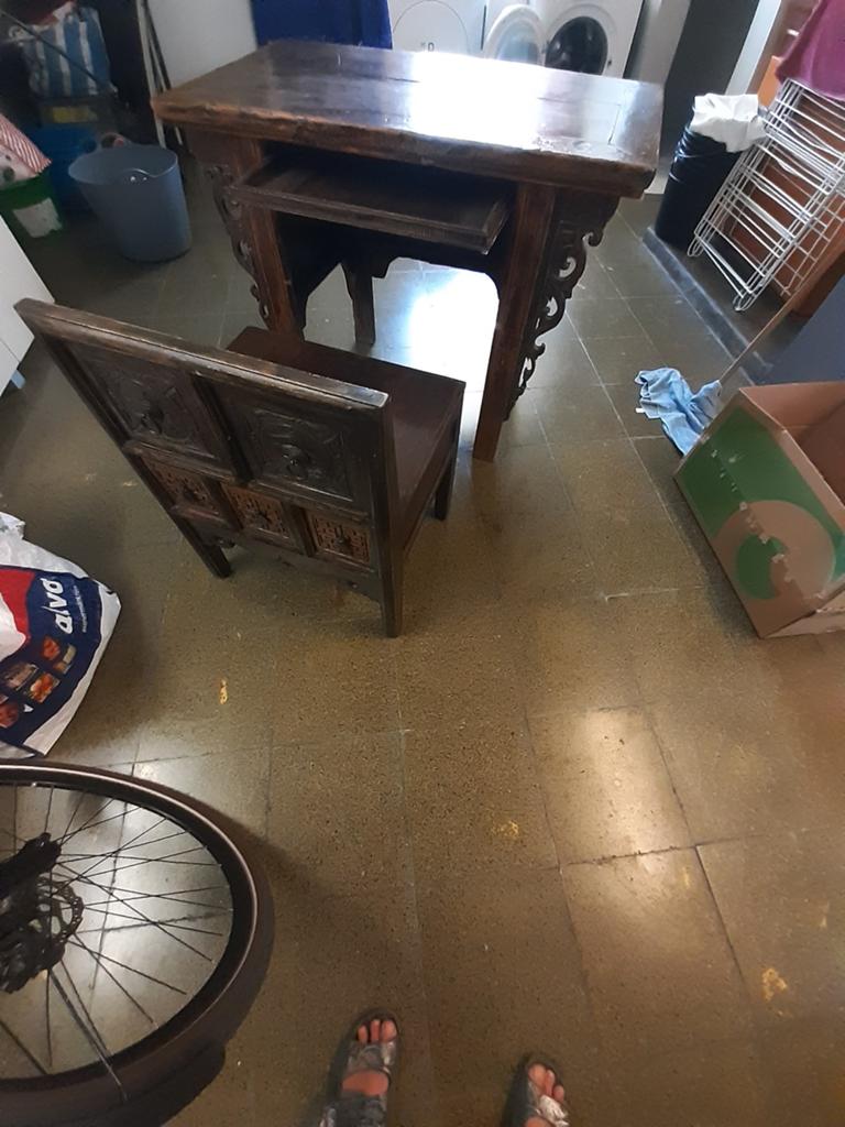 Kast met stoel, Antiek en Kunst, Antiek | Naaimachines, Ophalen