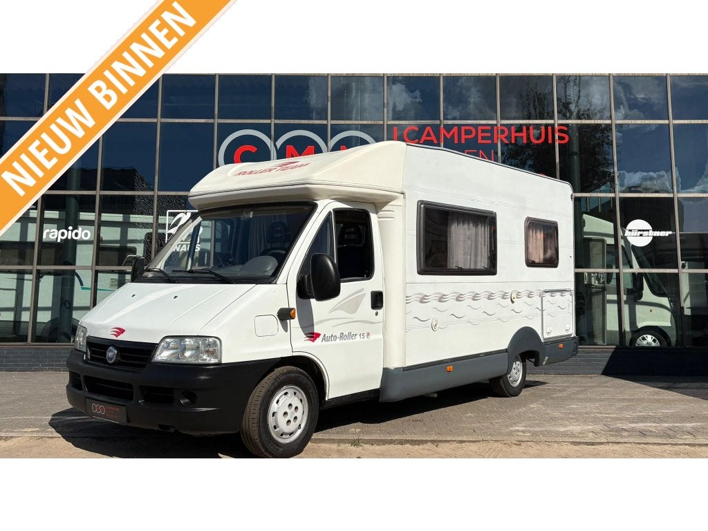 Roller Team Auto Roller 215 P FaceToFace,Vastbed,Garage, Caravans en Kamperen, Mobilhomes, Ringverwarming, 6 tot 7 meter, Bedrijf
