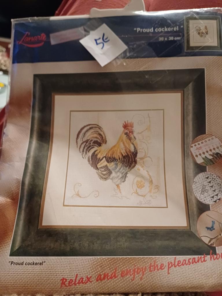 Lanarte telpatroon 30x30 haan, Ophalen of Verzenden, Nieuw, Handborduren, Borduurpakket