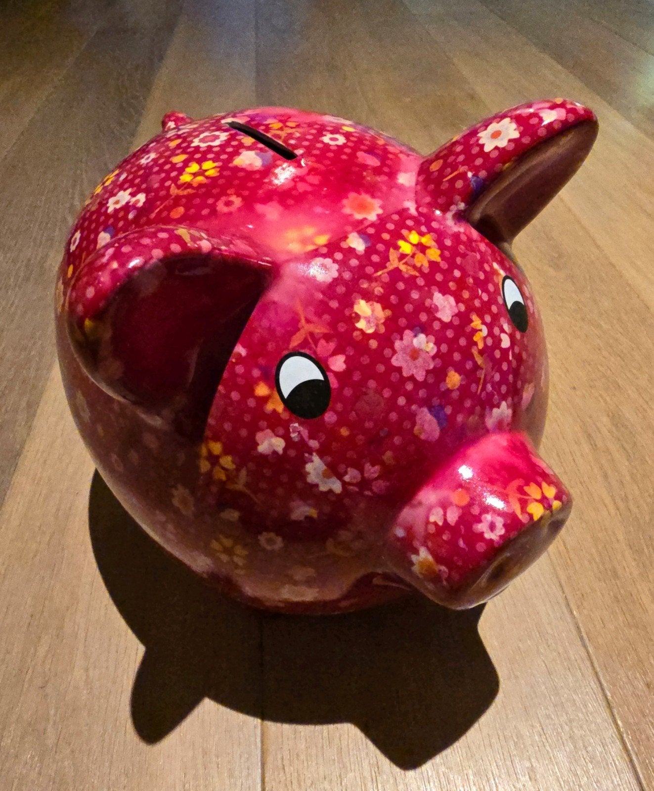 Pomme-Pidou spaarpot - roze varken - handgemaakte keramiek, Verzamelen, Ophalen