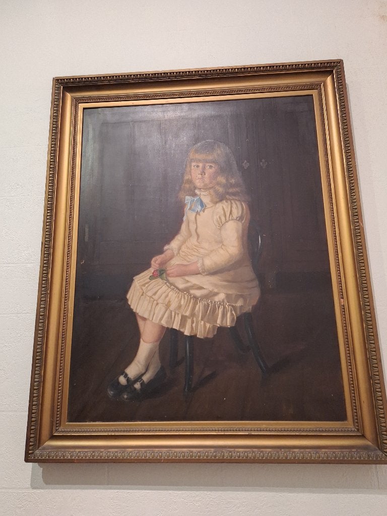 Schilderij meisje 1882, Enlèvement, Toile