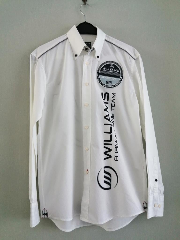 mooi wit hemd McGregor maat M, Kleding | Heren, Overhemden, Verzenden, Wit, Halswijdte 39/40 (M), Zo goed als nieuw