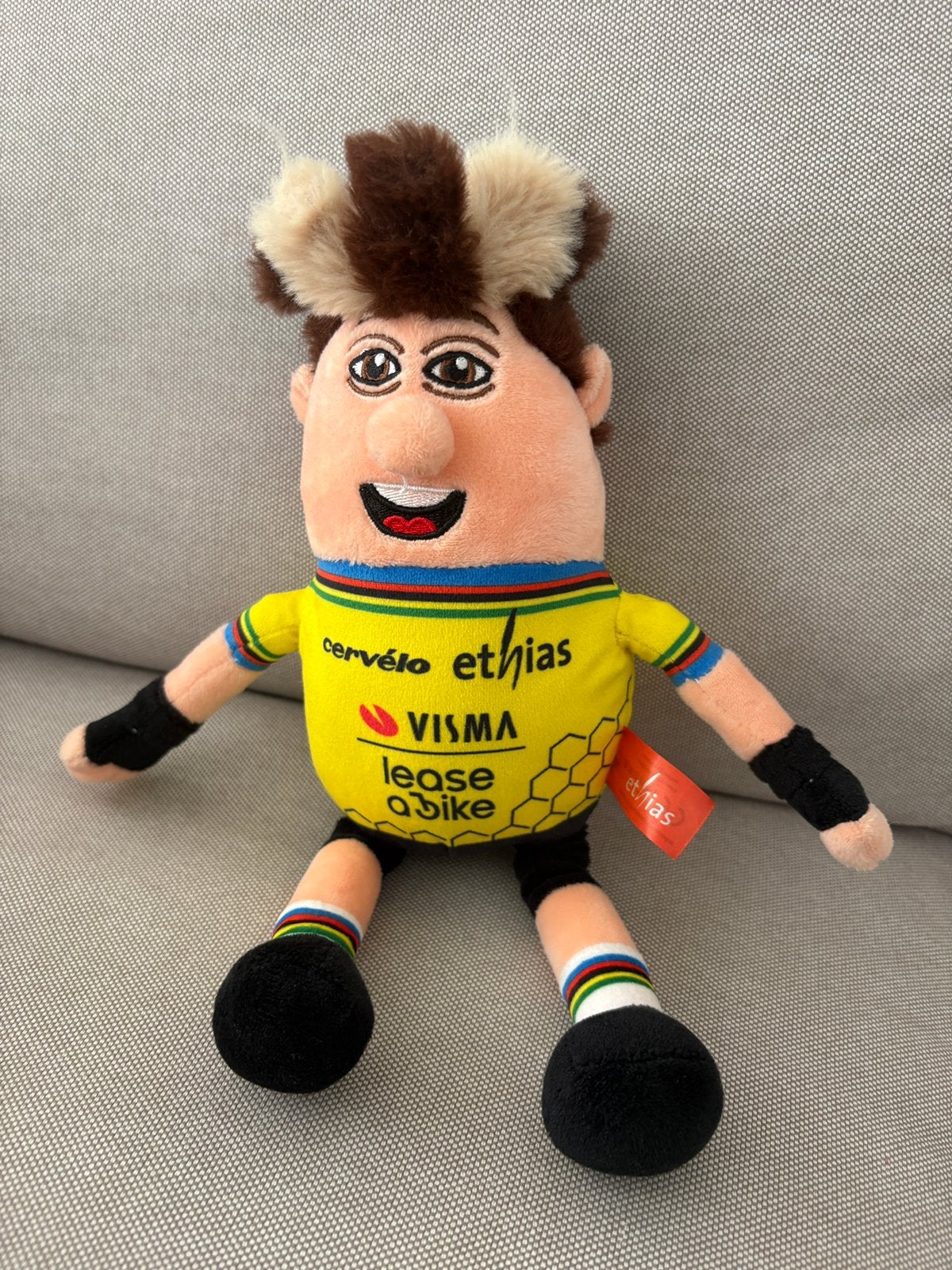 Wout Van Aert pluche pop 30 cm, Ophalen, Nieuw