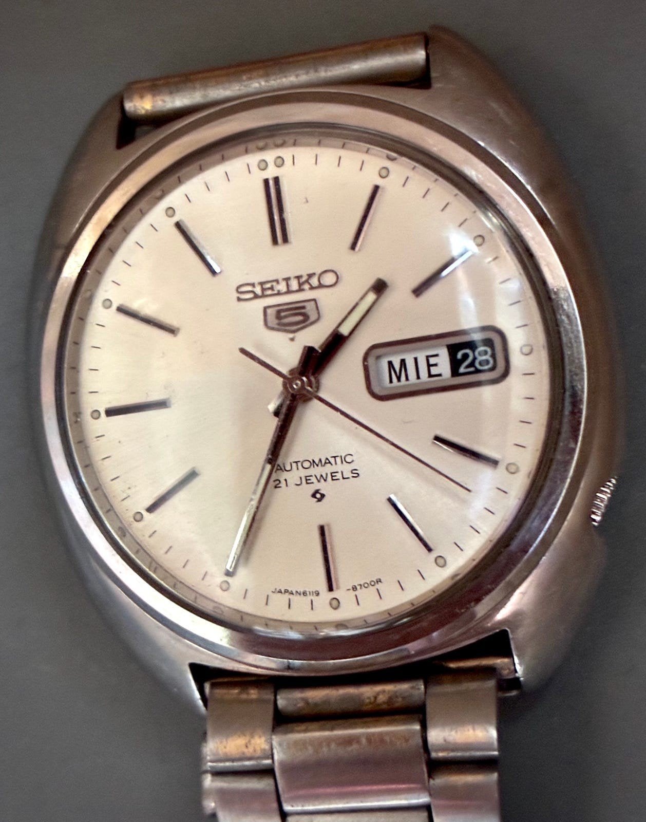 Montre Seiko, Enlèvement ou Envoi, Acier, Acier, Seiko