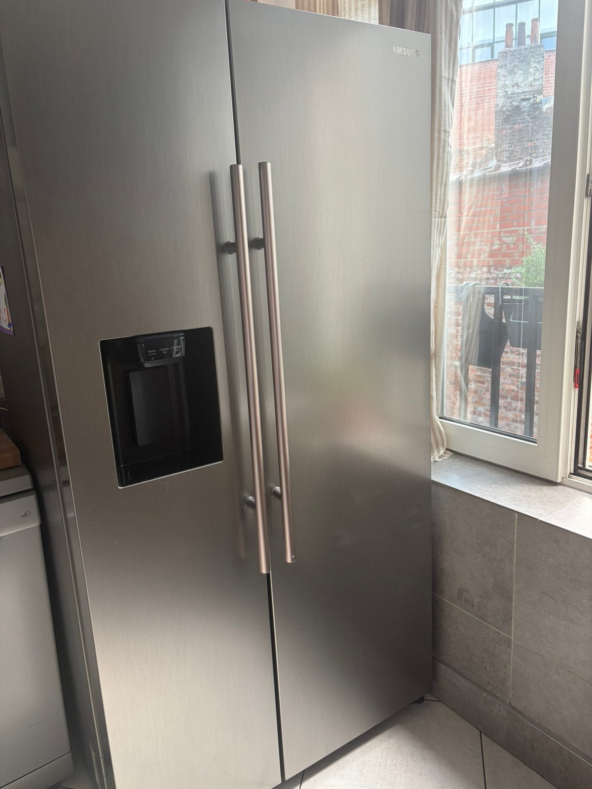 Frigo americain samsung, Elektronische apparatuur, Koelkasten en IJskasten, Niet werkend, Met aparte vriezer, 200 liter of meer