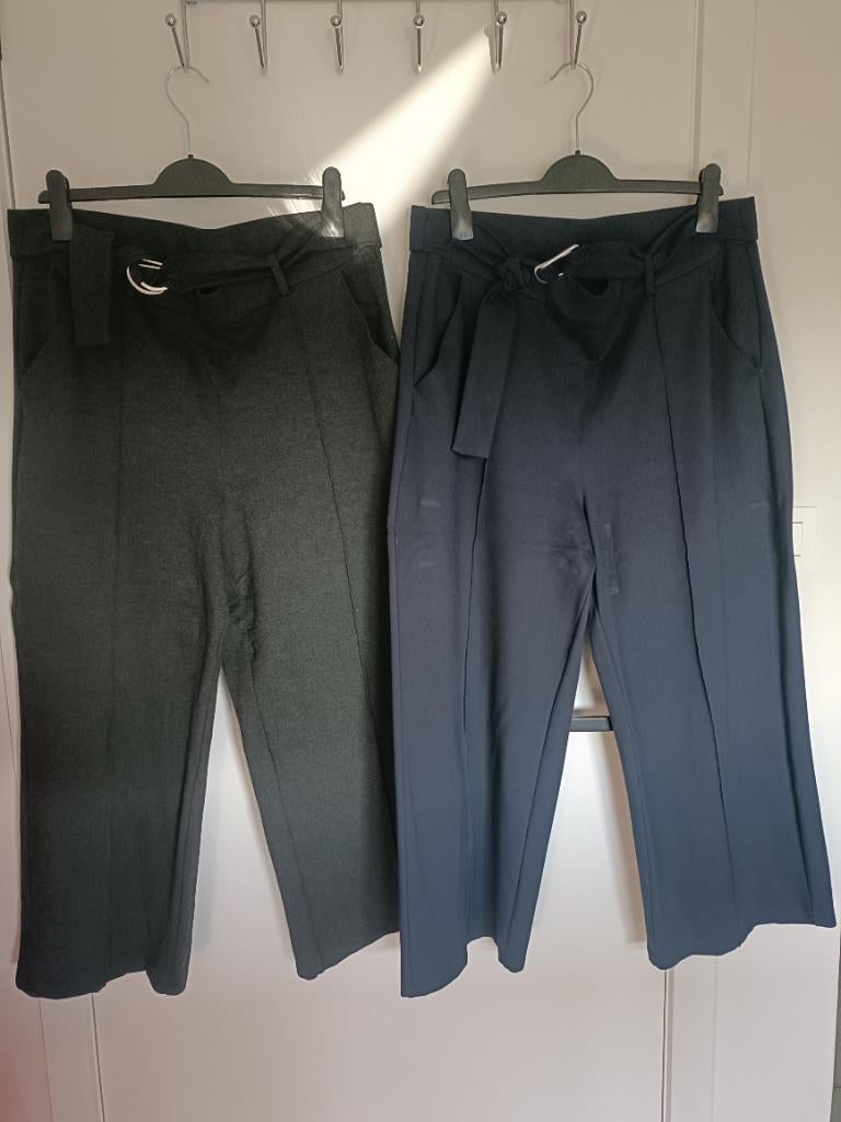 2 broeken mt 44, Kleding | Dames, Ophalen, Zo goed als nieuw, Maat 42/44 (L), Blauw
