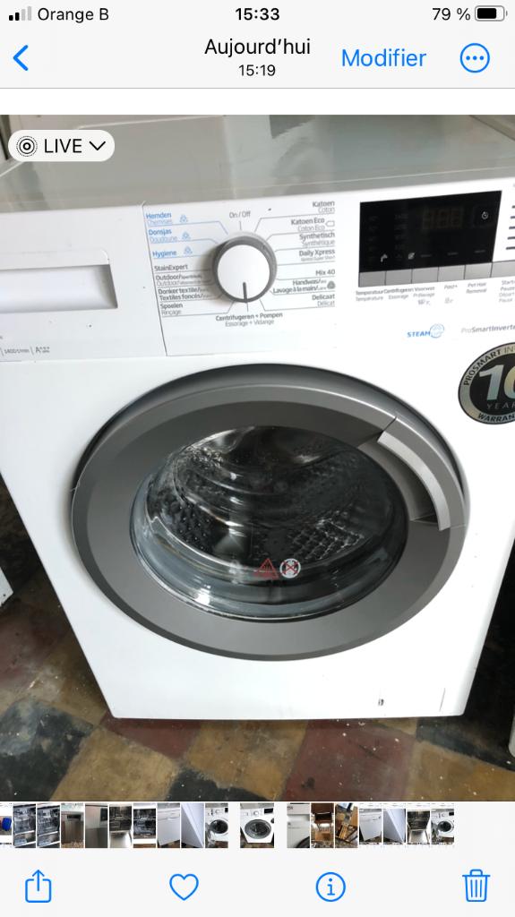 Lave-linge Beko énergétique, Electroménager, 6 à 8 kg, Enlèvement ou Envoi, Utilisé