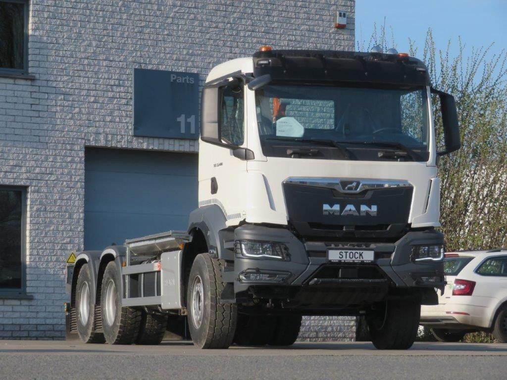 MAN TGS 33.480 6X4 BL NN MET HAAK SYSTEEM AJK HL20 5760 DS23, Automaat, MAN, Wit, Bedrijf