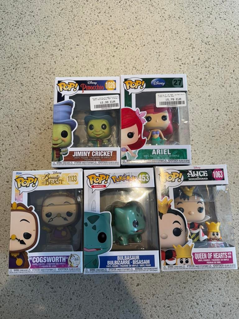 Funko pop 5 stuks in originele verpakking, Ophalen of Verzenden, Zo goed als nieuw