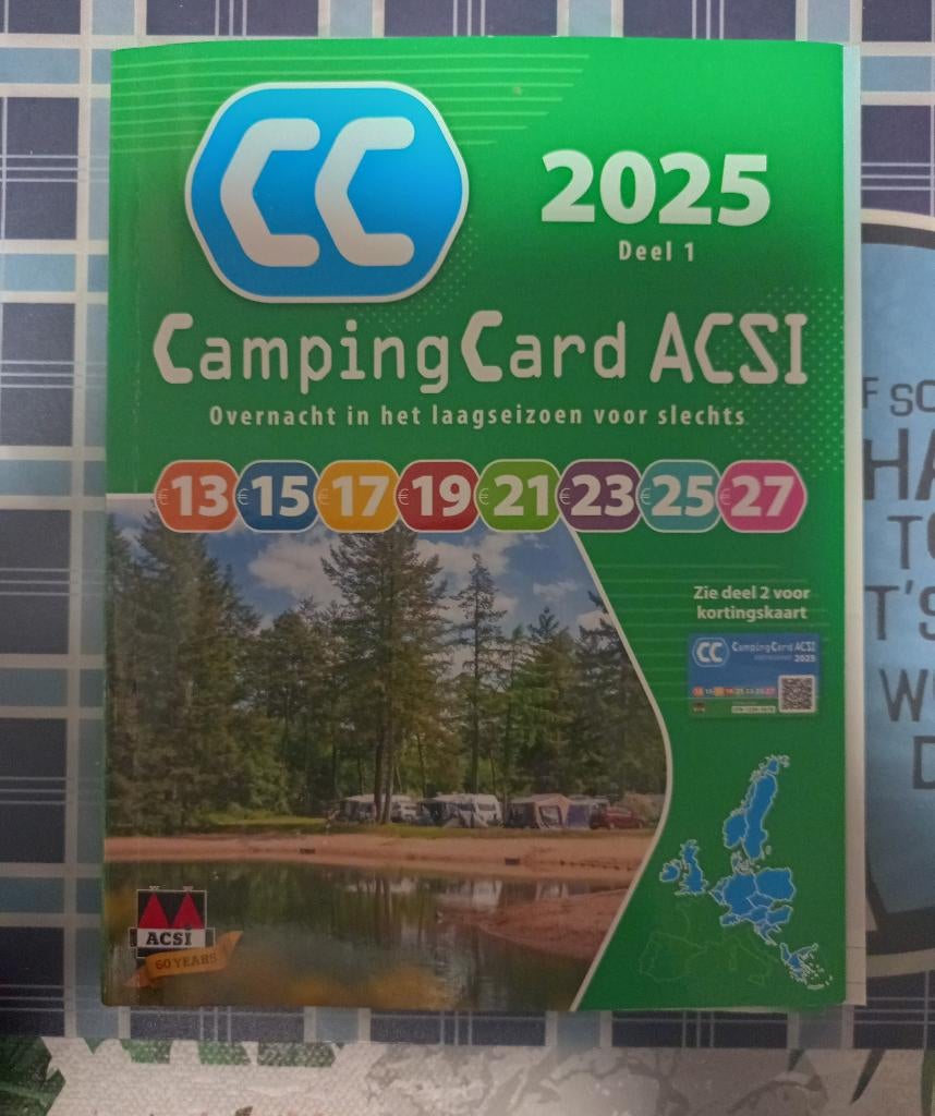 Acsi Campingcard Campings 2025 D1&D2- 2 Boeken 22 Landen, Ophalen of Verzenden, Gebruikt
