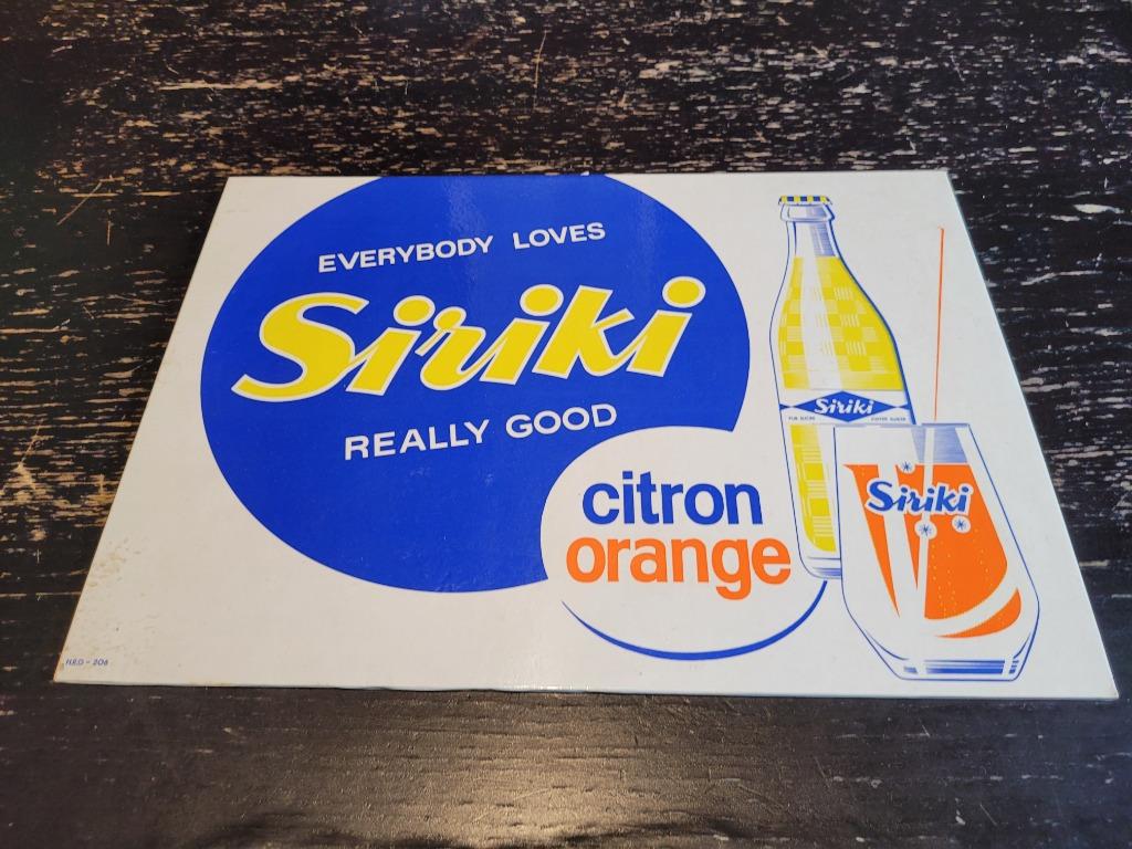 siriki collectie frisdrank reclamekarton, Verzamelen, Merken en Reclamevoorwerpen, Zo goed als nieuw, Reclamebord, Ophalen of Verzenden