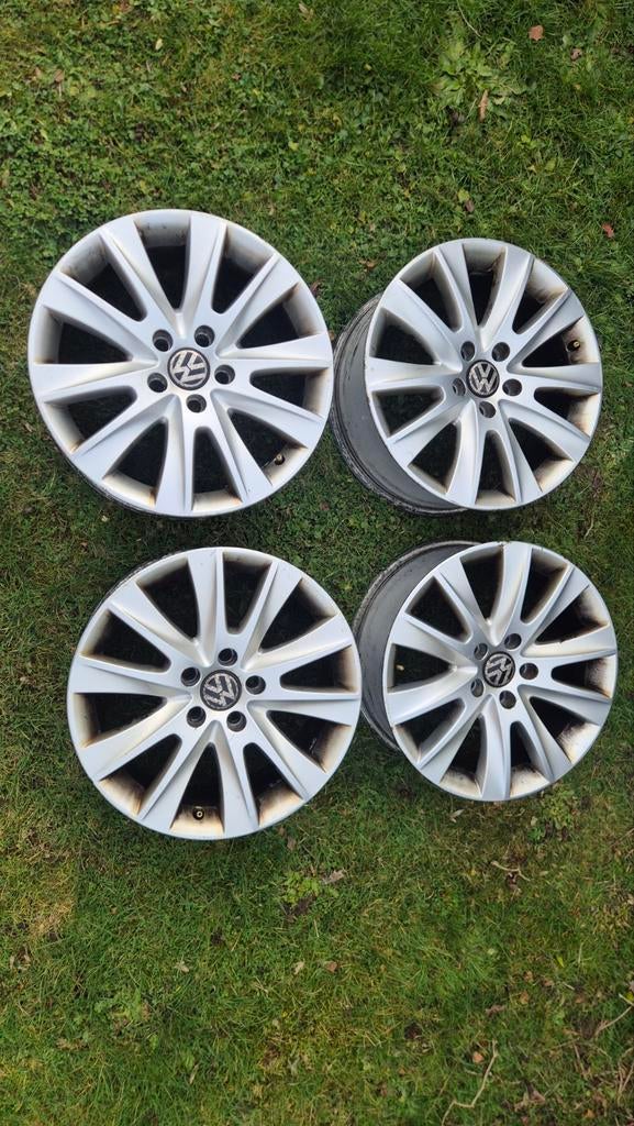 4 Jantes VW Tiguan 17 pouces, Enlèvement ou Envoi, Utilisé, 17 pouces, Jante(s)