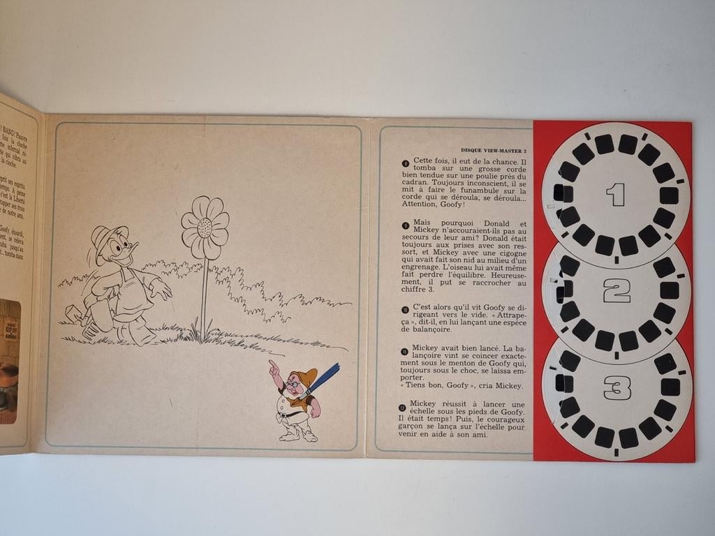 View-Master NB 551-F @ Mickey, Donald et Goofy @ 1971, Ophalen of Verzenden