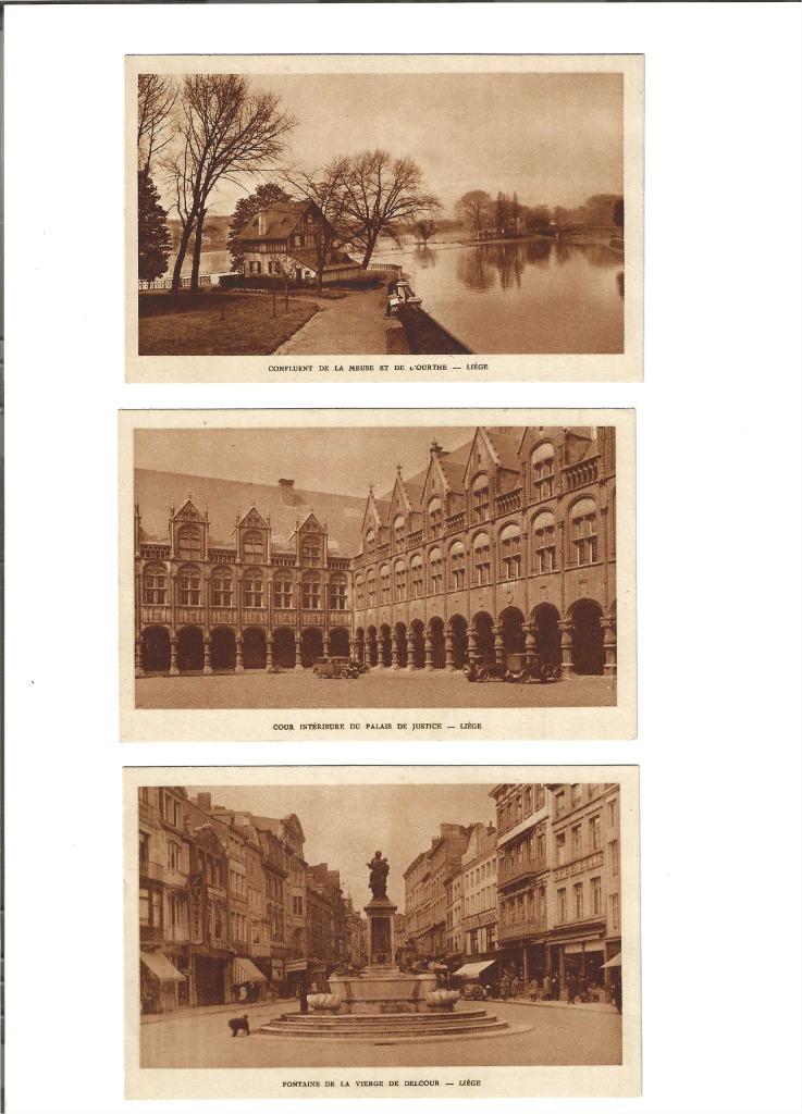 Liège cartes postales, Ophalen of Verzenden, 1920 tot 1940, Ongelopen, Luik