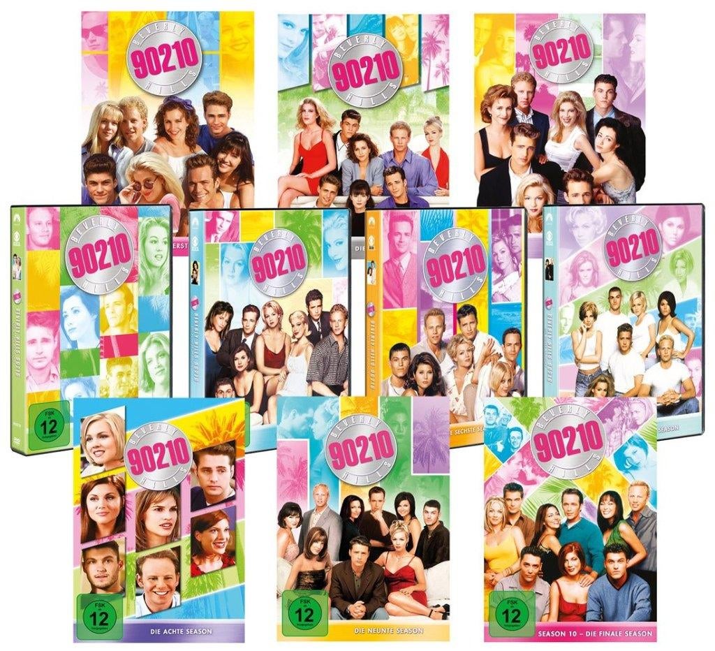 BEVERLY HILLS 90210 DE COMPLETE SERIE 1 T/M 10, Cd's en Dvd's, Dvd's | Tv en Series, Zo goed als nieuw, Actie en Avontuur, Boxset