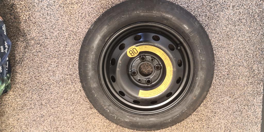 reservewiel - space saver spare tyre - 135/80 B 14 80p, Auto-onderdelen, Banden en Velgen, 14 inch, Gebruikt, Ophalen of Verzenden