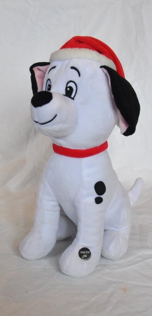 dalmatien disney avec chapeau de pere noel, Collections, Enlèvement ou Envoi, Autres personnages, Comme neuf, Peluche