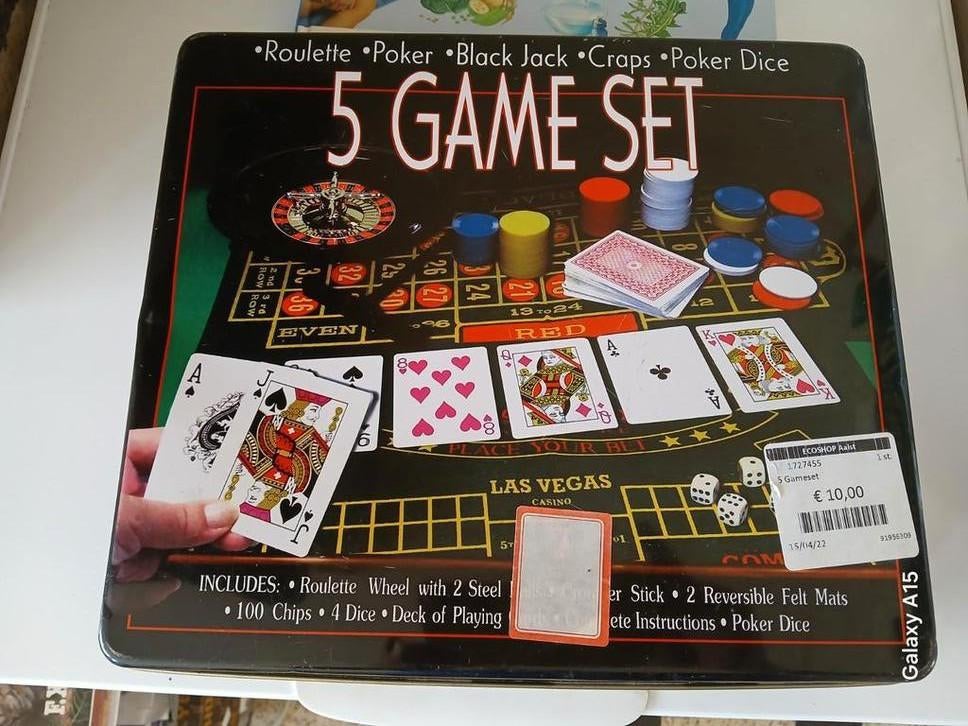 Mooie blikken doos van casinospelen, Ophalen of Verzenden, Gebruikt