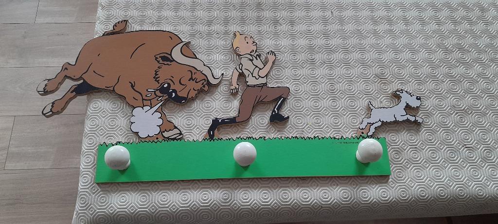 RARE PORTE MANTEAU TINTIN AU CONGO MARQUE TROUSSELIER, Collections, Enlèvement ou Envoi, Utilisé