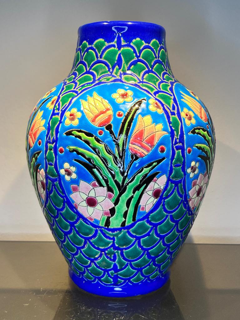 Charles Catteau Keramis Boch, Antiquités & Art, Antiquités | Vases, Envoi