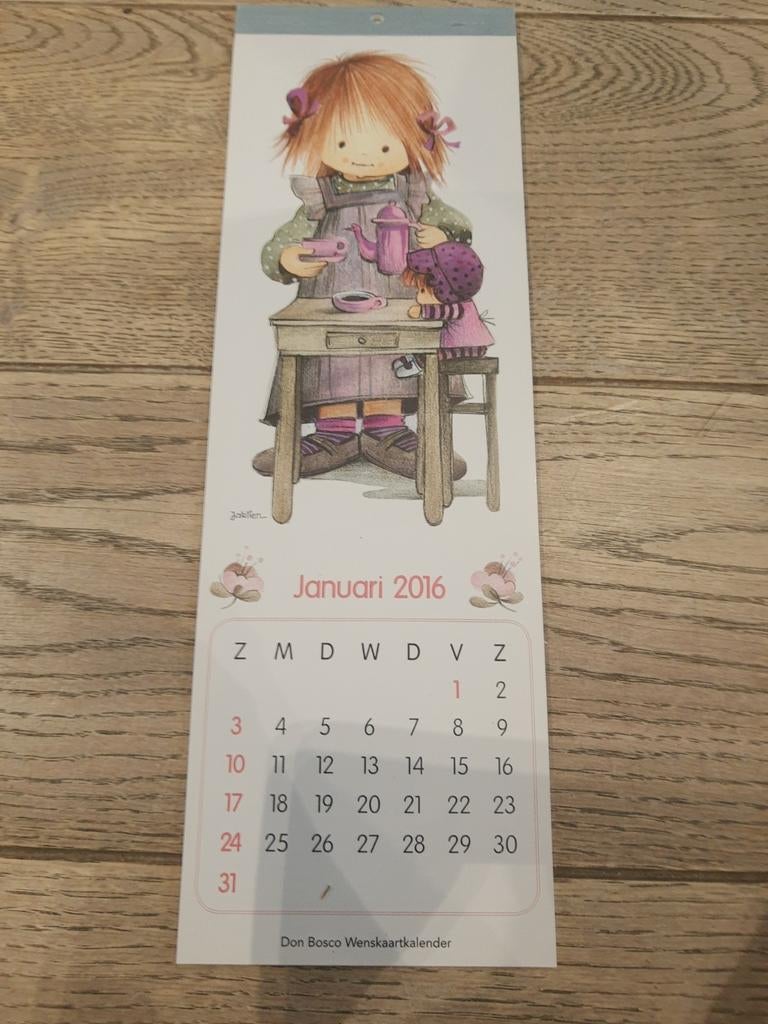Calendrier avec dessins de Jaklien Moerman, Enlèvement ou Envoi, Comme neuf